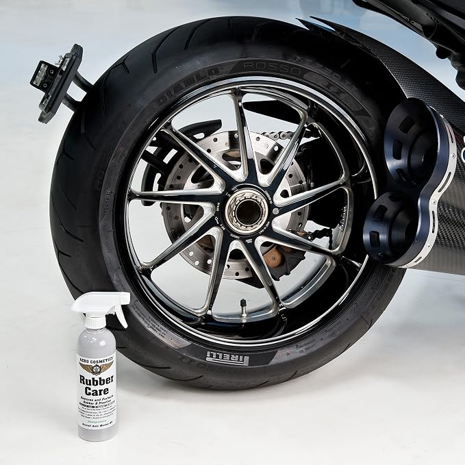 Ceramic Tire Dressing Protector, No Tire Shine, No Dirt or Brake Dust Attracting Residue 16 Fl. oz (2-Pack) Satin/Matte Finish Stays Clean Longer Cleans Up Easier Aircraft Grade