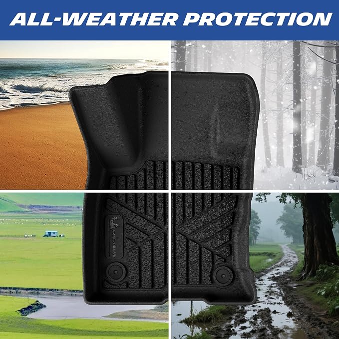 Michelin Vehicle Mats, All-Weather TPE Custom Fit Liner for 2021-2026 Ford Bronco Sport/2022–2026 Ford Maverick Gas, Premier