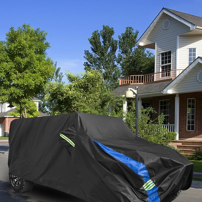Avecrew for Jeep Wrangler Cover Waterproof 4 Door, All Weather for Jeep Rain Cover for Automobiles, Outdoor Full Exterior for Jeep Covers Fits JK JL TJ YJ CJ