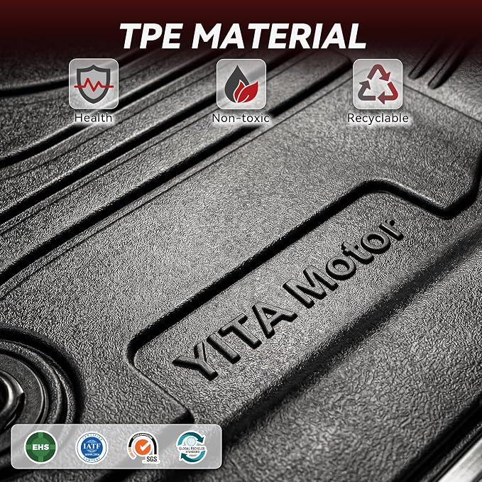 YITAMOTOR Floor Mats & Cargo Liner for 2025 2026 BMW X3 G45 (30 xDrive / M50 xDrive), All Weather TPE Floor Liner Custom Fit for BMW X3 Accessories, 1st, 2nd Row and Cargo Liners, Black