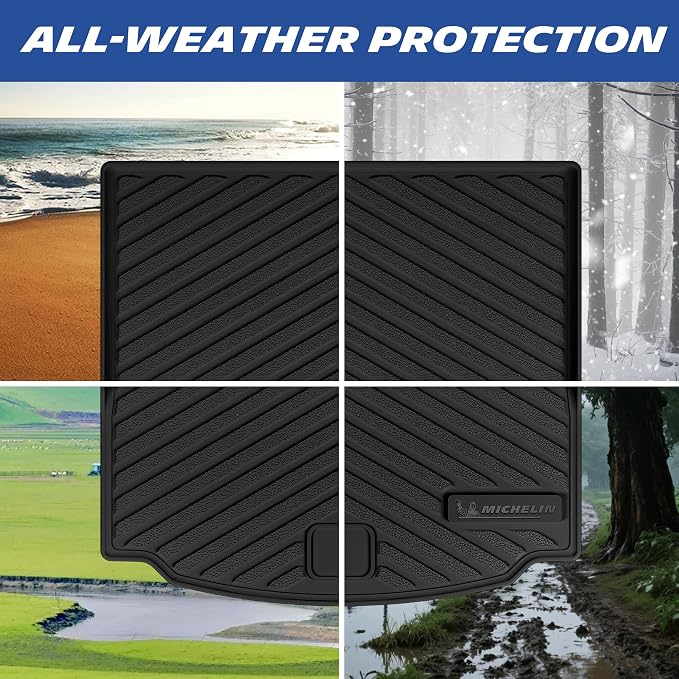 Michelin Vehicle Mats, All-Weather TPE Custom Fit Liner for 2026 Mazda CX-5 (4 Piece B), Premier