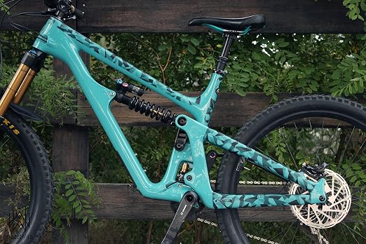 Bike Frame Protection Tape- High Impact Clear Vinyl Wrap Includes Tool (4”x72) Bicycle Frame Protector, Mountain Bike Frame Guard Chainstay Protector (Geometric Camouflage)