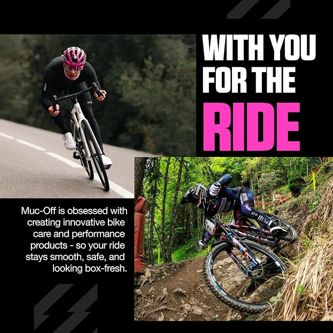 Muc-Off No Puncture Hassle Tubeless Sealant - Advanced Bicycle Tyre Sealant with UV Tracer Dye That Seals Tears and Holes Up to 6mm