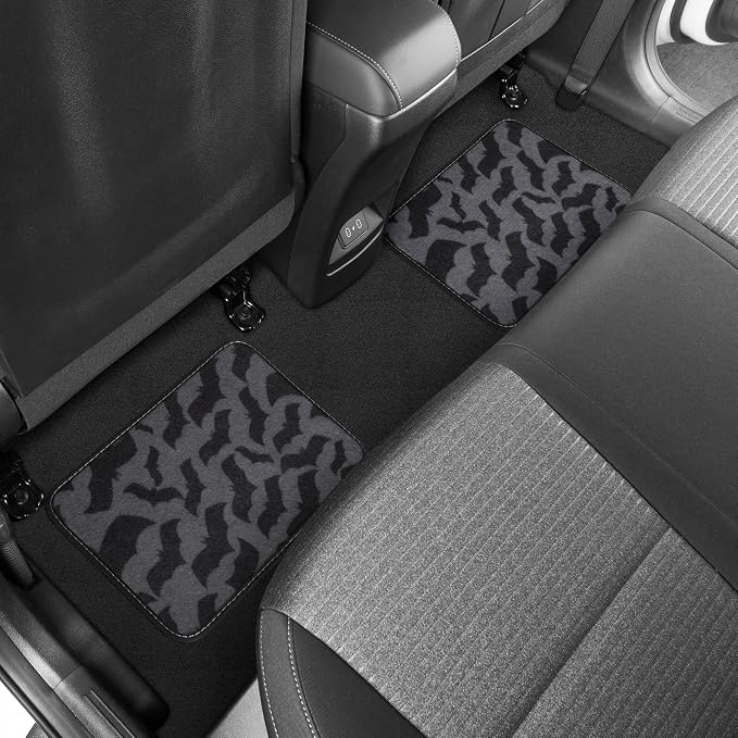 Batman Carpet Car Floor Mats, DC Comics Design, for Car, Truck, SUV - Comfortable, No Slip Nib Backing, Unique Full Print, Protects Car Floor