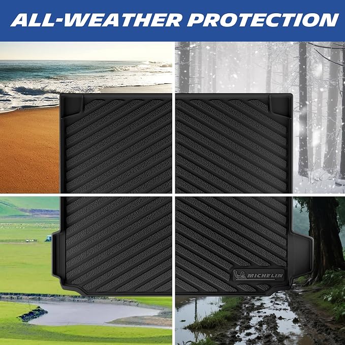 Michelin Vehicle Mats for 2019-2026 BMW X5 PHEV, 5 Seats, Trunk Mat 1PCS | Not Fit 7 Seats/Luggage Compartment, Custom Fit, All-Weather TPE Car Mat Accessories Cargo Liner, Premier