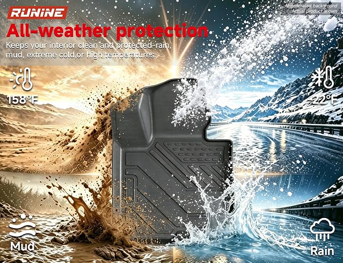 Floor Mats for Kia Sportage 2023-2026 (Not for Hybrid), All Weather Protection Custom Floor Mats Trunk Cargo and Car Windshield Cover Set for Kia Sportage Accessories,Car Floor Liners Set