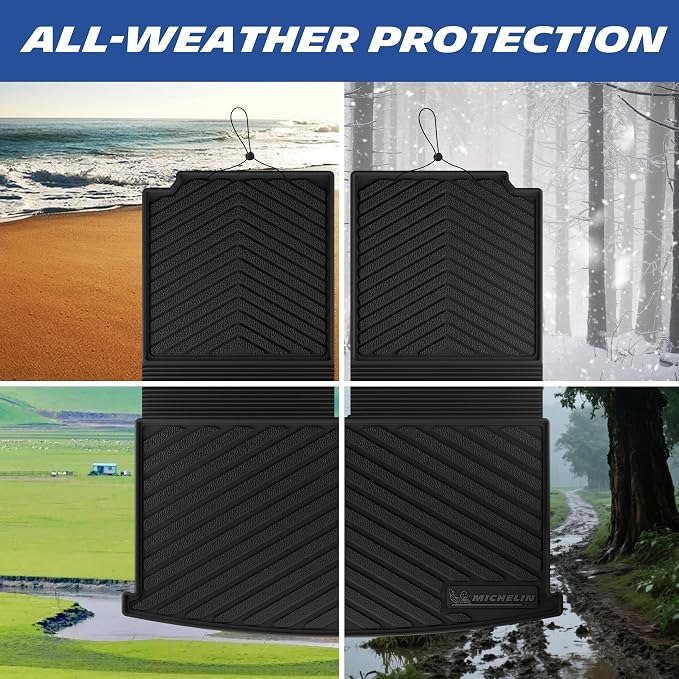 Michelin Vehicle Mats, All-Weather TPE Custom Fit Liner for 2018-2026 Volkswagen VW Atlas 6 & 7 Seats (1 Piece), Not fit Cross Sport, Premier
