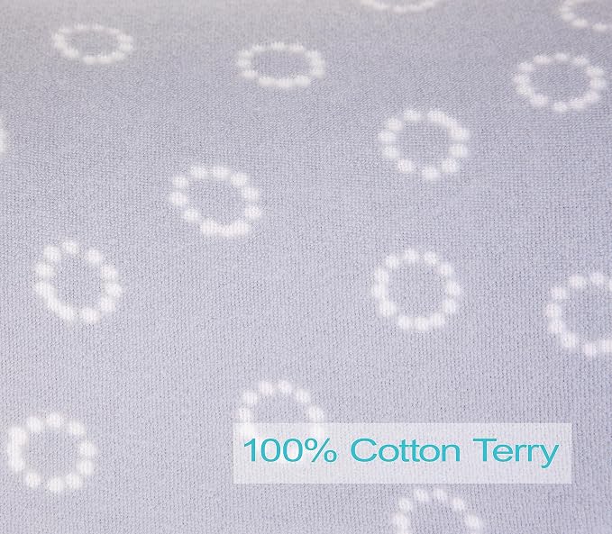 Niko Easy-Wash Children's Car Seat Cover & Liner - Gray Cotton Poly Blend Terry - Fits Most Toddler Car Seats - Universal Fit - Waterproof SEAT Bottom - Machine Wash and Dry