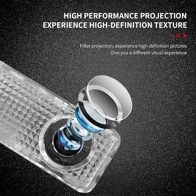 2 Pcs Non-Fading Car Projection LED Projector Door Shadow Light Welcome Light Laser Emblem Logo Puddle lights Compatible for A/C/E/GLC/GLA/GLE/GLS/S/R Class (W203 C-Class 2001-2007)