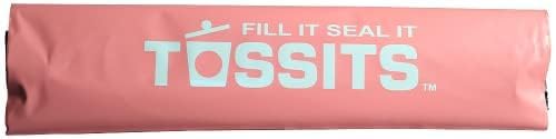 Tossits Hanging Car Trash & Garbage Bags, Disposable, Pink 21 Count | 2 gal, 12 x 15 in, fits over headrest or console, recycled plastic, leakproof, seals odors, everyday light waste