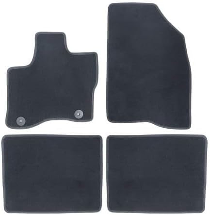 GXARTS Custom Fit Velour Floor Mats Compatible with Ford Taurus 2010-2019 | 4-Piece Full Set, Waterproof All-Weather Protection, with Anti-Slip Buckle, Black Carpet Floor Liners
