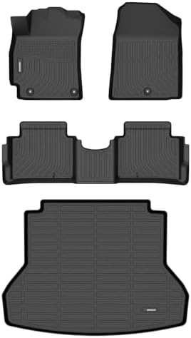 ANBINGO®Floor Mats for Hyundai Elantra Sedan 2017-2020(NO GT)&Cargo Liner All Weather Mats for Elantra TPE Car Mat Rugs for Elantra Rubber Trunk Carpet for Elantra