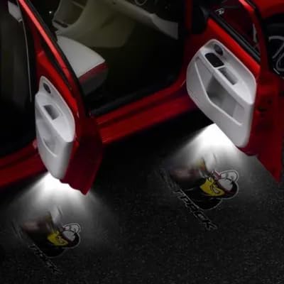 2pcs Door Welcome Light Led Super Bee Scat for Charger Magnum Projector Ghost Shadow Puddle Courtesy Step Lights Pack Long (For Challenger)