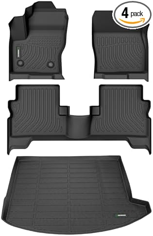 ANBINGO®Floor Mats & Cargo Liner for Ford Escape 2013-2019 All Weather Floor Mats Set Custom for Escape Full Set Floor Liners for Escape Accessories Black
