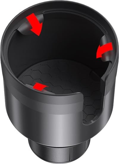 Car Cup Holder Expander with Adjustable Base, Cupholder Extender Holder for Car Compatible with Hydro Flasks 32/40 oz, Fits Yeti 24/36/46 oz, Other Large Bottles in 3.4"-3.8"