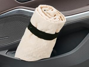 INFANZIA Waterproof Sweat Towel Seat Cover, Premium Car Seat Towel Protector for Trucks SUV Jeep, Universal Non-Slip Bucket Seat Covers for Post Gym Workout, Running, Swimming, Beach (Beige, 2Pcs)