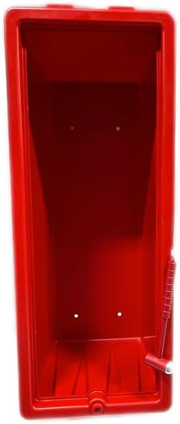 Cato 11051-H Red Plastic Chief Fire Extinguisher Cabinet for 10 lb. Extinguisher, with Hammer and Cylinder Lock