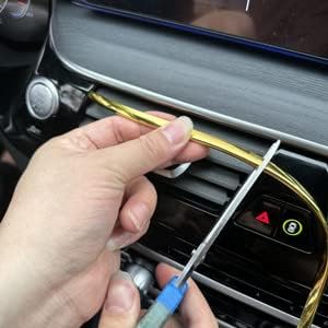 15 Feet Gold Door Front Rear Lip Edge Overlay Molding Guard Protection Decoration Stripe Trim D.I.Y. FIT