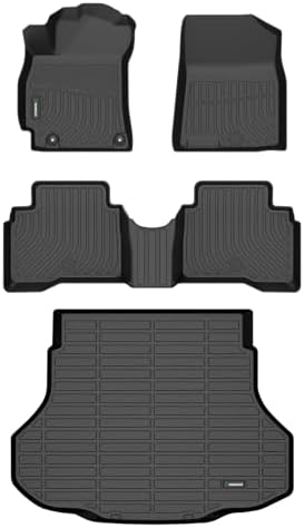 ANBINGO®Floor Mats Fit for Hyundai Elantra Hybrid 2021-2026&Cargo Liners All Weather Mats for Hyundai Elantra Hybrid TPE Car Mat Rugs for Elantra Hybrid Rubber Trunk Carpet for Elantra Hybrid