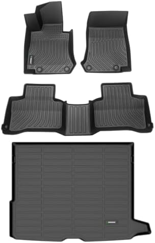 ANBINGO®Fit for Mercedes Benz GLC300 Floor Mats 2016-2022(No Coupe),2018-2020 GLC350e All Weather mats,2017-2022 GLC43 AMG,2018-2021 GLC63 AMG, TPE Car Matt for Benz GLC Rubber Trunk Carpet