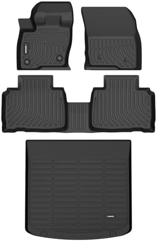 ANBINGO Floor Mats & Cargo Liners for 2019-2023 Lincoln Nautilus/2016-2018 Lincoln MKX - All Weather for Lincoln Nautilus Floor Mats, for Lincoln MKX Floor Liner Cargo Mat Trunk Liner, Black