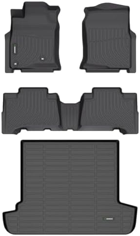 ANBINGO®Floor Mats Fit for Toyota 4Runner(5 Seats) 2003-2009 & Cargo Liner All Weather Mats for Toyota 4Runner TPE Car Mat Rugs for 4Runner Rubber Trunk Carpet for 4Runner Automotive Accessories