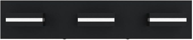 SineRise LED Modern Bathroom Vanity Light Fixtures, Modern Acrylic Bathroom Wall Lighting Fixtures Over Mirror (Cool White 6000K) (3-Light, 24-Inch), Matte Black- Non-dimmable
