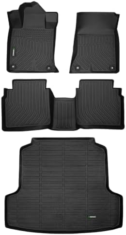 ANBINGO®Floor Mats Fit for Nissan Altima 2019-2025 All Weather Mat for Altima TPE Car Matt Rugs for Rubber Trunk Carpet for 2025 Altima Automotive Accessories