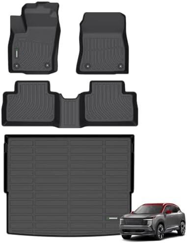 ANBINGO® Floor Mats & Cargo Liner for Nissan Kicks 2025 2026 SR/SV (Only fit Upper Cargo Deck),Car Mats for Kicks Floor Mats All Weather Protection TPE Full Set