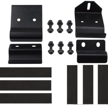 50'' Curved Straight LED Light Bar Upper Windshield Pro-fit Cage Mounting Brackets for Polaris Ranger 500 570 XP 900 XP1000 Models, No Need Drilling (Light Bars-2)