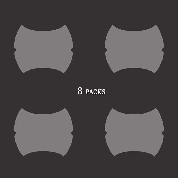 Carbon Fiber Car Door Protector - 8PCS Anti-Scratch Film, Non-Marking, Self-Adhesive for All Cars (Clear)