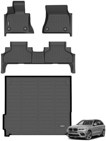 ANBINGO® Floor Mats & Cargo Liner for BMW X5 2014 2015 2016 2017 2018 & for BMW X5 PHEV 2016-2018, Custom for X5 TPE Car Mats All Weather Floor Liners, Full Set