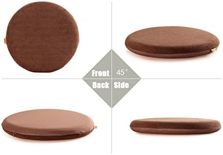 Sigmat Memory Foam Seat Cushion Anti-Slip Soft Round Stool Cushion Chair Pad 20 Inch Navy Blue