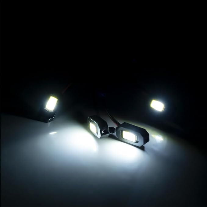 MORLORDY M1.4 RC Rock Lights Kit with Controller - RC Chassis Underglow Lights for SCX24 AX24 FCX24M 1/24 RC Crawler Cars Upgrade Parts