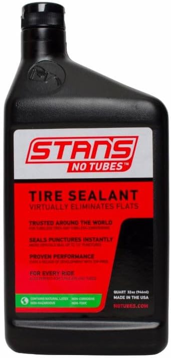 Stan's NoTubes Tire Sealant, Long Lasting Flat Prevention, Ultra Fast Sealing, up to 1/4" punctures, Proactive Tire Repair, for Mountain, Road, Gravel, Cyclocross, and Commuter Bikes