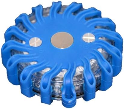 RPF16LM6 CASE OF 6 BLUE RECHARGEABLE 9-FUNCTIONS PORTABLE 16 LED POWER FLARE POWER-MARKERS ROADSIDE EMERGENCY MAGNETIC