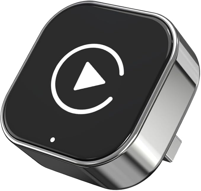 Wireless CarPlay Adapter, Wired to Wireless for CarPlay, Mini USB Design Car Play Adapter, Plug and Play, Stable Connection (Black)