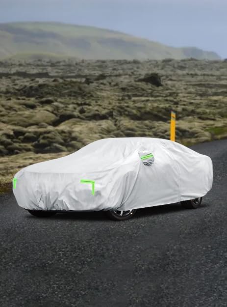 Car Cover Custom Fit for Mazda Miata MX-5 1989-2025,6 Layers Truck Cover Waterproof All Weather for Automobiles,Outdoor Full Exterior Cover,Rain, Sun, Wind Protection,Silver