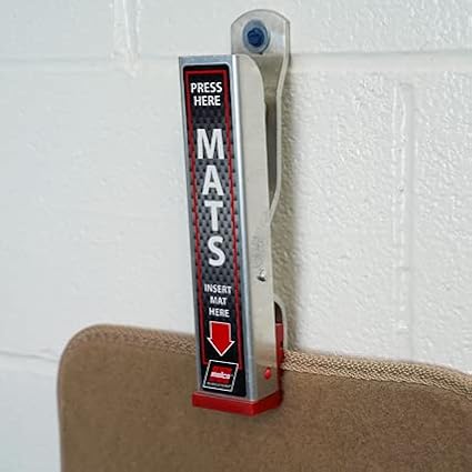 Malco Mat Clamp - Heavy Duty Aluminum Car Wash Floor Mat Hanger/Hold Your Floor Mats While You Clean Your Car/Single (810149)