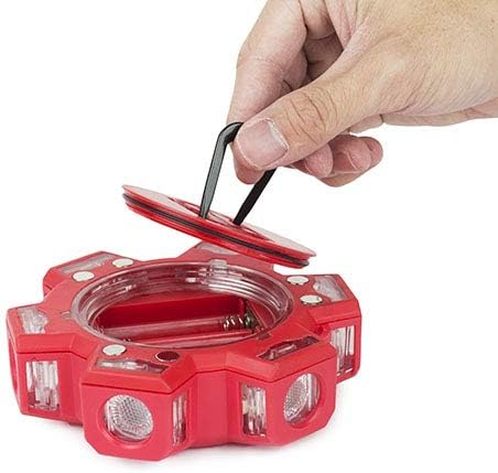 Wagan EL4340 FRED PRO Flashing Roadside Emergency Disc LED Flare 6 Flash Modes for Roadside Security, Warning Flashing with Magnet and Hook for Vehicles and Boats