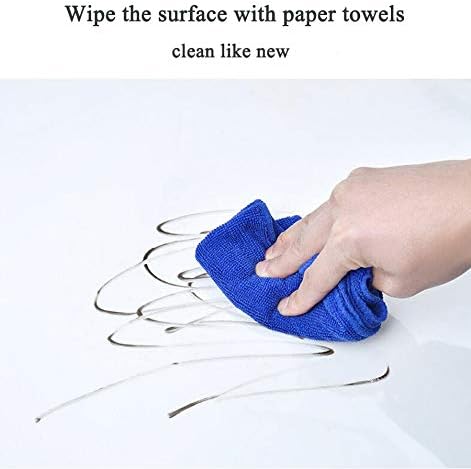 CiCiwind Contact Paper Clear Glossy Self Adhesive Film Covering Removable Protective Film Contact Paper Shelf Drawer Liner Transfer Tape Roll 17.7" x 9.8'