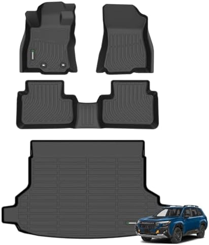 ANBINGO® Floor Mats & Cargo Liner for Subaru Forester 2025-2026 (Not Fit Hybrid & 2025 Wilderness), All Weather TPE Custom Fit Floor Liners for Forester 2025-2026 Gas Backrest and Trunk Mat