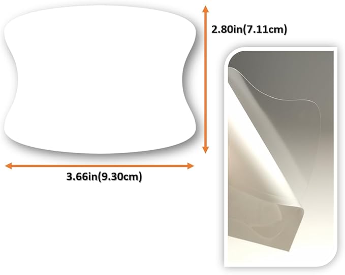[3M]-5pcs Customized Car Door Handle Cup Protector Made with 3M PPF | Made with 3M Paint Protection Film, Sticker/Guard, Clear(Transparent), Anti Scratch, Universal Fit for Most Cars