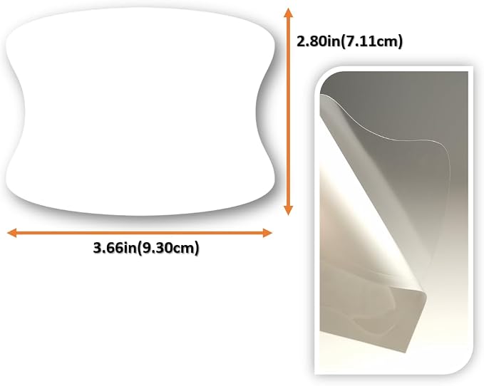 [3M]-5pcs(Pro) Customized Car Door Handle Cup Protector Made with 3M PPF | Made with 3M Paint Protection Film Pro Series, Sticker/Guard, Clear(Transparent), Anti Scratch, Universal Fit for Most Cars