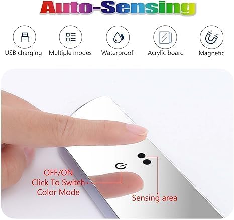 2 Pcs Led Door Sills for Car Magnetic, Custom Logo or Text, Auto-Sensing Welcome Lights, Applicable 99% of Models, 7 Colors, 28 Dynamic Modes, Led Car Door Lights No Installation Required