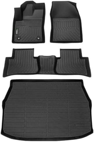 ANBINGO®Fit for Toyota C-HR Floor Mats 2018 2019 2020 2021 2022 2023 2024 All Weather Floor Mats for Toyota CHR TPE Car Mat Rugs for C-HR Rubber Carpet Floor Liners for CHR Accessories Black