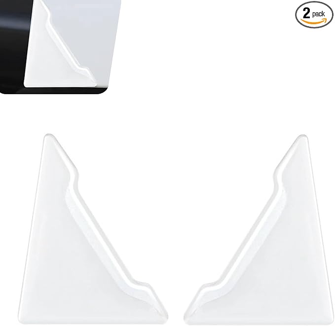 2 PCS Right-Angle Car Door Corner Guards, Sport Style Car Door Corner Protector Strip, Self-Adhesive Anti-Collision Decorative Doors Edge Guard, Universal for Most Cars (Transparent)