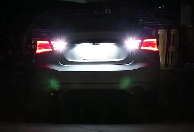iJDMTOY Xenon White Full LED License Plate Light Kit Compatible With Nissan 2019/2020-up Altima Sentra Versa Rogue, By 18-SMD White LEDs & Can-bus Error Free