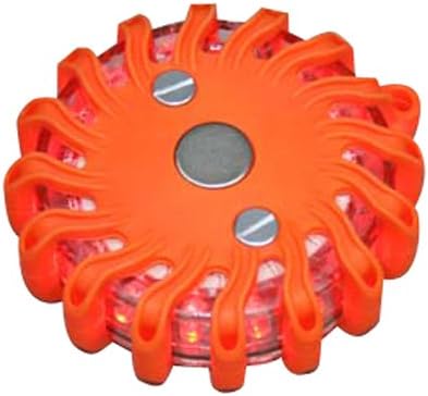RPF16LM RED Rechargeable Portable 16 LED Power Flare Power-Markers Magnetic (RED)