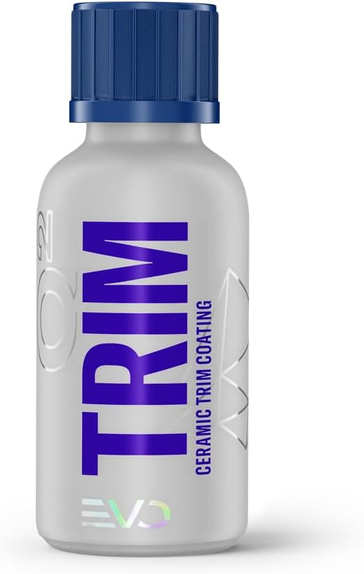 GYEON Trim EVO Ceramic Plastic Trim Restorer and UV Protection Satin Finish | SiO2 ceramic coating restores faded plastic and rubber trim to a deep satin finish with up to 36 months of UV protection.